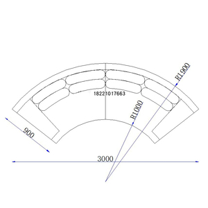 Sofá Seccional en Forma de C Tapizado en Terciopelo para Sala de Estar, Muebles Modernos de Lujo, Sofás FD-SF-01-ARTU ROUND - Product Image 6