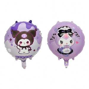 All'ingrosso 18 pollici personaggio dei cartoni animati in lamina rotonda elio gonfiabile punto <span class=keywords><strong>Spiderman</strong></span> Kuromi palloncini per la decorazione della festa di compleanno - Product Image 3