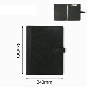 Funda con Cierre de Material PU Premium para Artículos Esenciales de Oficina con Diseño Multifuncional, Bloc de Notas y Opciones Personalizables - Product Image 1