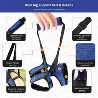 Nouveau modèle de harnais de soutien pour chien, extensible et rétractable, en soie de lait, pour blessures à la patte arrière, pour l'extérieur