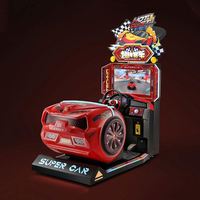 Installations de divertissement pour aires de jeux, simulateur 3D d'arcade intérieur, consoles de jeu de course pour enfants à monnayeur