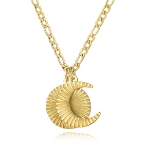 Collar de Moda Popular Chapado en Oro con Colgante Cuadrado de Disco y Circonita Cúbica - Product Image 3