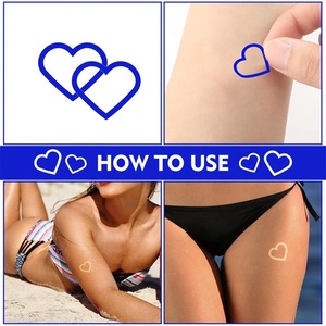 Custom <strong>Tanning</strong> Sunless <strong>Stickers</strong> for Body Waterproof Sunbathing Removable Self Adhesive Perforated Bed <strong>Sticker</strong> - Product Image 4