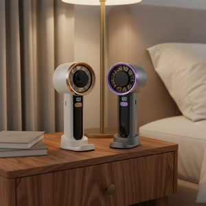 Ventilateur USB portable polyvalent noir, mini, rechargeable, avec plus de cinq fonctions - Product Image 1