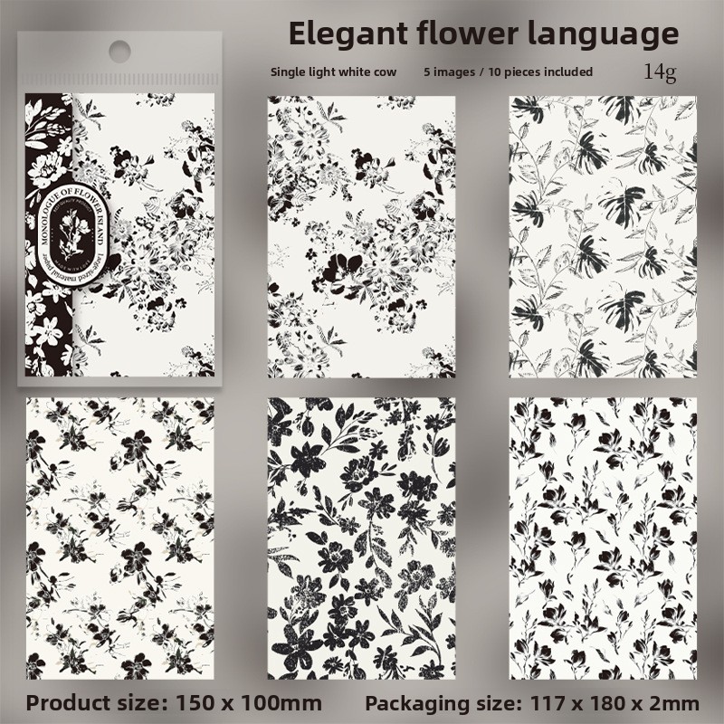 Un elegante lenguaje floral gris