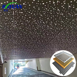 Kiến trúc 3D nghệ thuật chống cháy đục lỗ kim loại trần pvdf kết thúc bespoke cho khách sạn sang trọng biệt thự nội thất trung tâm bệnh viện - Product Image 1