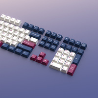 Stock Black Grizzly Blue Rose Mecha Mechanical Keyboard Keycaps Triple Spell PBT Small Full Set of Customised 2 Colour Keycaps