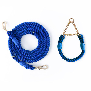 Set di guinzaglio e collare per cani a mani libere all'ingrosso Stock di lusso in esecuzione intrecciata di piccole dimensioni Pet fune di trazione accessori per camminare - Product Image 3