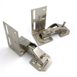 Charnière en acier dissimulée à 90 degrés de style moderne avec finition nickel pour meubles de cuisine - Product Image 4