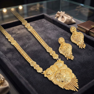 Wholesale Fashion 14K 18K 24K Gold Plated Jewelry, <b>Long</b> Forming <b>Necklaces</b>, Traditional Design Jewelry, Brass Gold Filled Jewelry - Product Image 3