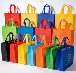 Sac en tissu non tissé recyclable pour les courses, sac de courses réutilisable écologique personnalisé, sacs de courses personnalisés imprimés avec logo - Product Image 1