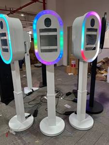 2025 новая овальная Лицевая панель фотобудка Rgb свет фотобудка 9,7 10,5 12,9 дюймов Ipad фотобудка - Product Image 5