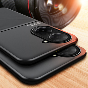 Xiaomi Redmi A5 4G 171mm グローバル版用 マグネット式車載ホルダー対応 マットPUレザー 耐衝撃バックケース カメラ保護 ソフトTPUバンパー - Product Image 4