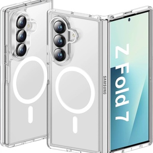 New Trend Phone Case for Samsung Galaxy Z Fold 7 Magnetic <b>Wireless</b> Charging Cases Translucent Back Cover with Magnet - Product Image 3