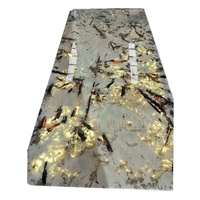 Table à manger en pierre de granit de luxe Patagonia, plateau en marbre, onyx rétroéclairé, table en marbre de luxe, table basse en marbre
