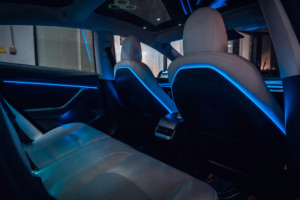 Télécommande SJC améliorée, 64 couleurs LED, accessoires de voiture, décoration intérieure, éclairage d'ambiance pour <span class=keywords><strong>Tesla</strong></span> <span class=keywords><strong>Model</strong></span> 3 <span class=keywords><strong>Model</strong></span> Y 2020-2023 - Product Image 5