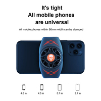 Utilisation en extérieur jouer à des jeux regarder des vidéos lumière LED portable ventilateur de refroidissement ABS radiateur de téléphone portable pour téléphone