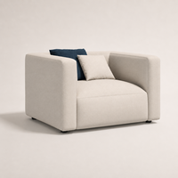 Canapé modulaire incurvé en tissu pour bureaux commerciaux, vente en gros, mobilier FF&E pour hall d'hôtel, villa, projets de réaménagement en gros