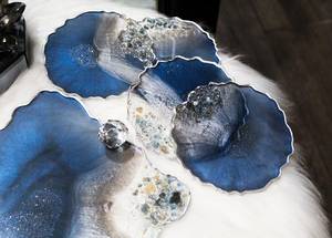 Lightweight Resin Coasters Colors for Casual Dining for Flat Restaurants & Hotels Dinner Servings - Product Image 2