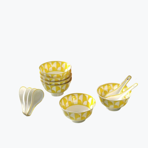 Customized Wholesale European Luxury Porcelain <b>Dinner</b> <b>Set</b> with Bone China Bowls and Spoons - Product Image 1