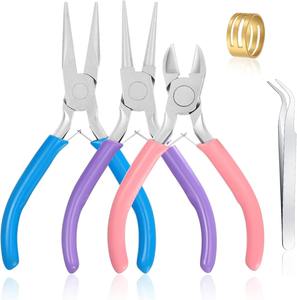 Jewelry Pliers Set Needle Nose, Round Nose and <b>Wire</b> Cutters for Jewelry Making Repair <b>Craft</b> <b>Wire</b> Wrapping Beading <b>Crafts</b> Pliers - Product Image 1