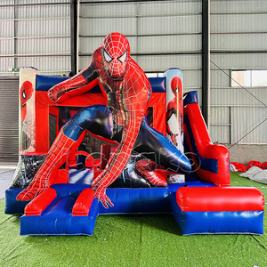 Glissières gonflables de nouveau design Maison commerciale de rebond en PVC Château sautant Spiderman extérieur pour les locations de fête - Product Image 4