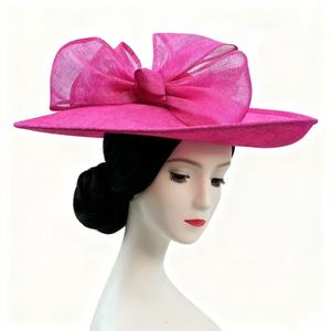 Chapeaux Cloche Ajustables Brodés à la Main en Dentelle pour Mariage et Église, 100% Sinamay, Inspirés du Kentucky <span class=keywords><strong>Derby</strong></span>, Quatre Saisons – Vente Chaude - Product Image 1