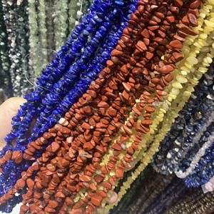 晶发批发水晶石英片石不规则形状钻孔碎石散珠串用于珠宝制作DIY - Product Image 1