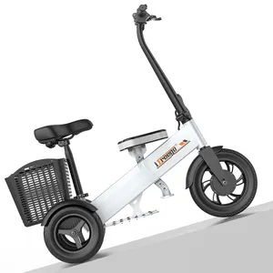 Scooter elétrico usado três rodas motocicleta, para adultos idosos