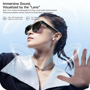 Gafas Inteligentes para Exteriores con Cámara HD Bluetooth, Gafas Inteligentes con IA <span class=keywords><strong>de</strong></span> 8MP 1080P, Traducción WiFi, Resistentes al Agua IP65, 300mAh, Anti-Luz Azul - Product Image 3