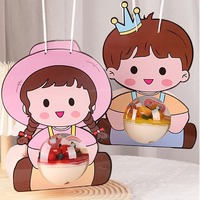 Boîte à gâteau mousse portable, ronde et transparente en PET, pour snacks et pâtisseries, idéale pour les cadeaux de Noël – Le best-seller du moment !