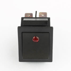 Interruptor basculante iluminado de punto negro T85 16A 250V aprobado por la CE Interruptor basculante iluminado de punto de encendido y apagado de 6 pines con luz roja amarilla - Product Image 2