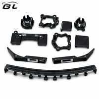 Kit carrosserie de pare-chocs avant style GR Sport pour Toyota RAV4, conversion de la face avant, calandre, cache de feux antibrouillard, non peint, noir brillant
