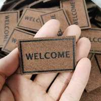 Tapis miniature de bienvenue pour maison de poupée 1:12, décoration de sol, modèle miniature