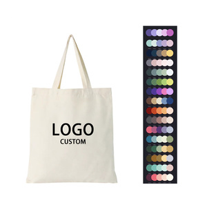 Sac fourre-tout en toile de coton polyester calicot extra épais de 24 oz avec impression personnalisée écologique, poche intérieure et poignée bicolore - Product Image 1