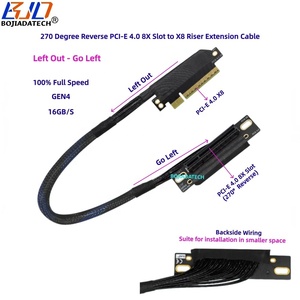 270 度反向 PCI-E 4.0 8X 转 X8 GEN4 显卡 GPU 转接延长线 16Gbps 0.3M 0.4M 0.5M 0.6M 适用于 AI 服务器 - Product Image 4
