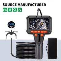 OEM/ODM Industrielles Video-Boreskop 4,5 Zoll IPS-Display LED-Beleuchtetes Gelenkendoskop 360° Lenkbare 3,9 mm Linse HD-Kamera