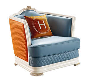 Design français canapés en cuir de luxe 6 places ensemble de meubles de salon 1 2 3 - Product Image 3