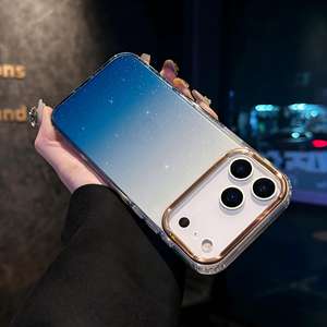 Coque de téléphone transparente dégradée pour iPhone 17 Pro Max, étui de protection antichoc en acrylique PC à grande ouverture pour iPhone 16 - Product Image 5