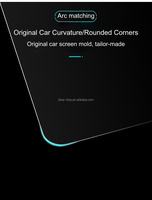 Protection d'écran en verre trempé HD ultra-fin 2.5D 9H à couverture intégrale pour tableau de bord GPS de voiture DENZA X 2020 12,3 pouces – Vente en gros