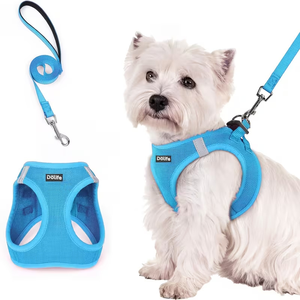 Breathable Mesh Pet Harness Vest Reflective Dog Harness Step In No Pull with Leash for Small Dogs Cats - Product Image 6