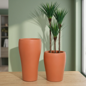 Fiberglass Modern American Antique Eco-Friendly Flower <b>Planter</b> Drainage Hole Durable Lightweight Indoor/<b>Outdoor</b> Home Hotel Mall - Product Image 1
