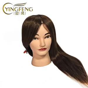 Parrucchiere di buona qualità che insegna la pratica dei capelli veri umani barbiere formazione testa capelli manichini manichino - Product Image 4