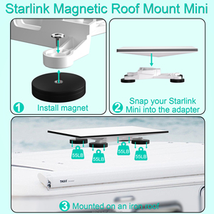 Soporte Magnético para Coche para Starlink Mini Dish, Kit <span class=keywords><strong>de</strong></span> Montaje Magnético Plano para Starlink Mini, Soporte Magnético para RVs - Product Image 3