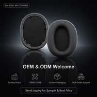 Coussinets d'oreille de remplacement en cuir protéiné et mousse à mémoire de forme pour SONY WH-1000XM6 WH1000XM6, à clipser sans outil, 4 couleurs, vente en gros