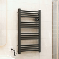 Calentador de Toallas Eléctrico de Pared, de Acero con Recubrimiento en Polvo, con 4+ Barras para Baño