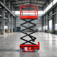 Plateforme élévatrice à ciseaux électrique MECHPRO MP1214, hauteur de plateforme 12 m, hauteur de travail 14 m, plateforme de travail aérienne autopropulsée en alliage