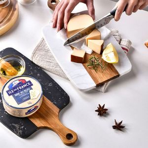 Moules carrés réutilisables écologiques de style occidental, design marbre, 1 pièce, pour servir steak, fruits, fromage, gâteau, outils de découpe - Product Image 3