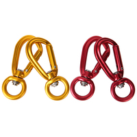 4KN 7075 alliage petite vis verrouillage métal Mini mousqueton Clip mousqueton pour laisse de chien