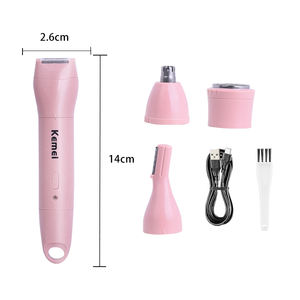 Kemei km-1916 Новый электрический триммер для бровей 4 в 1 портативный женский безболезненный бритвенный эпилятор для бритья волос тела - Product Image 2